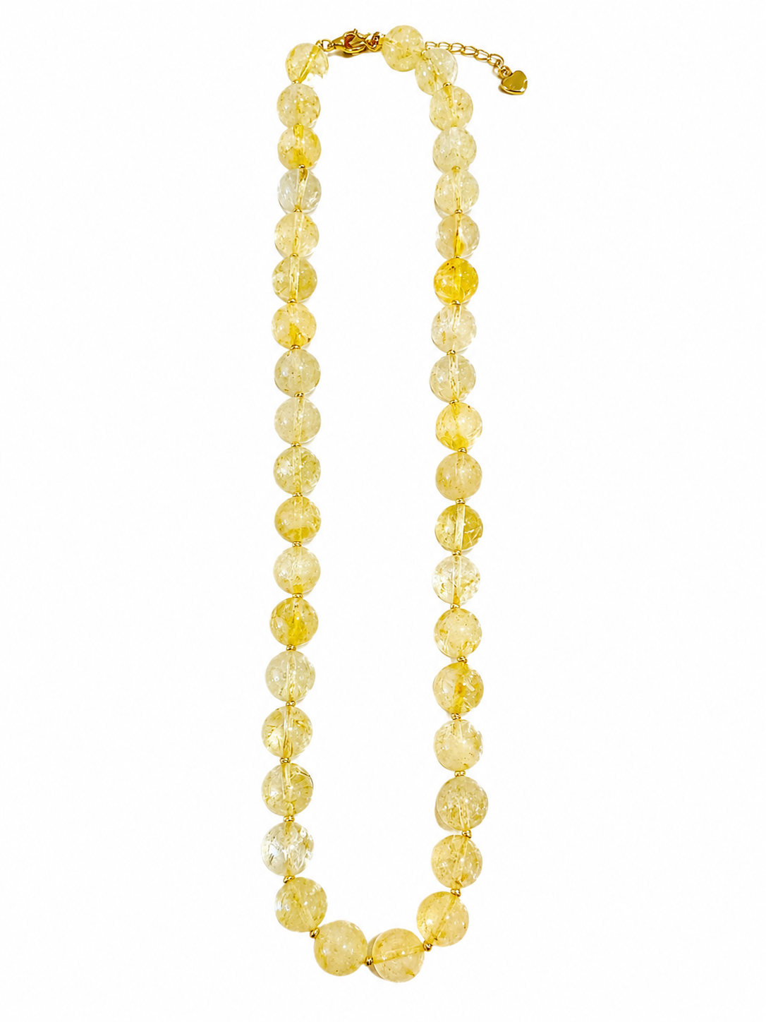 Gemstone Hand Knotted Gumball Necklace