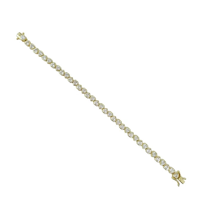 ALL HEARTS TENNIS BRACELET