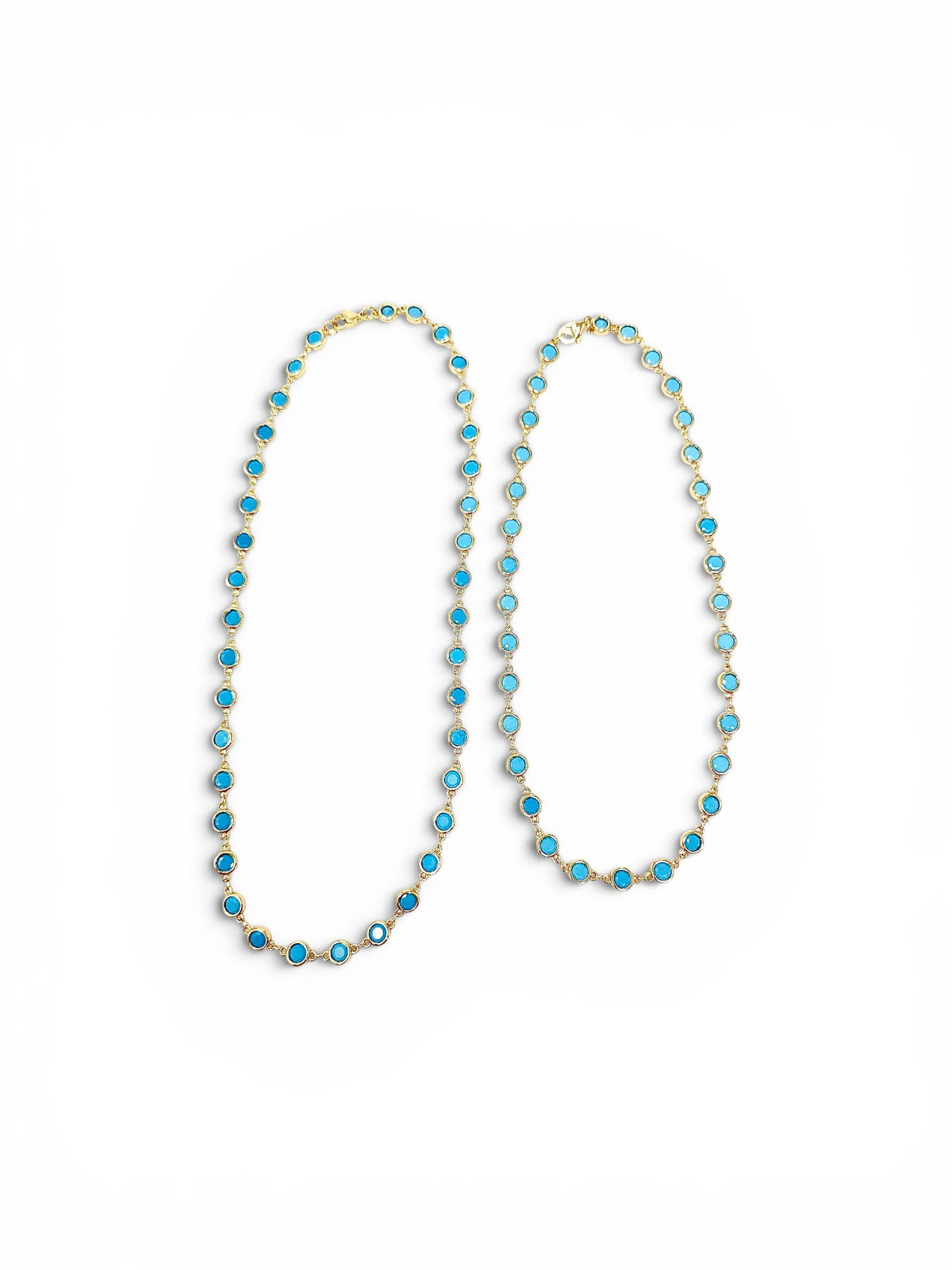 Bezel Set Turquoise Necklace