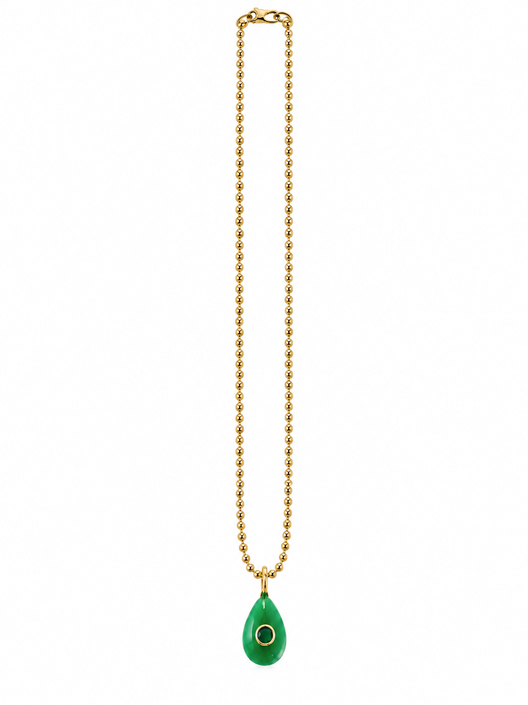 Gemstone Teardrop on Toilet Bowl Chain