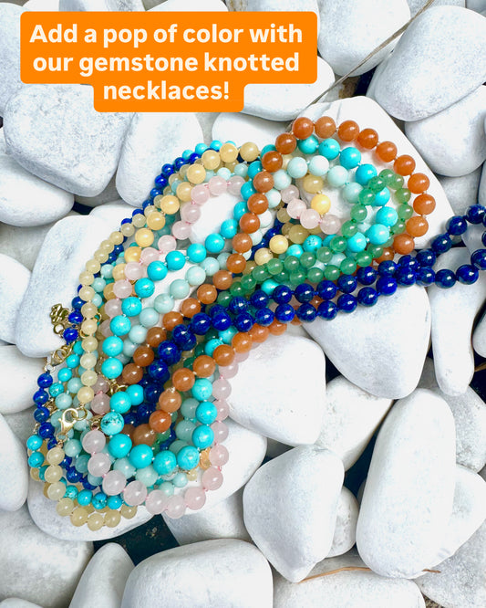 BEADED GEMSTONE NECKLACE