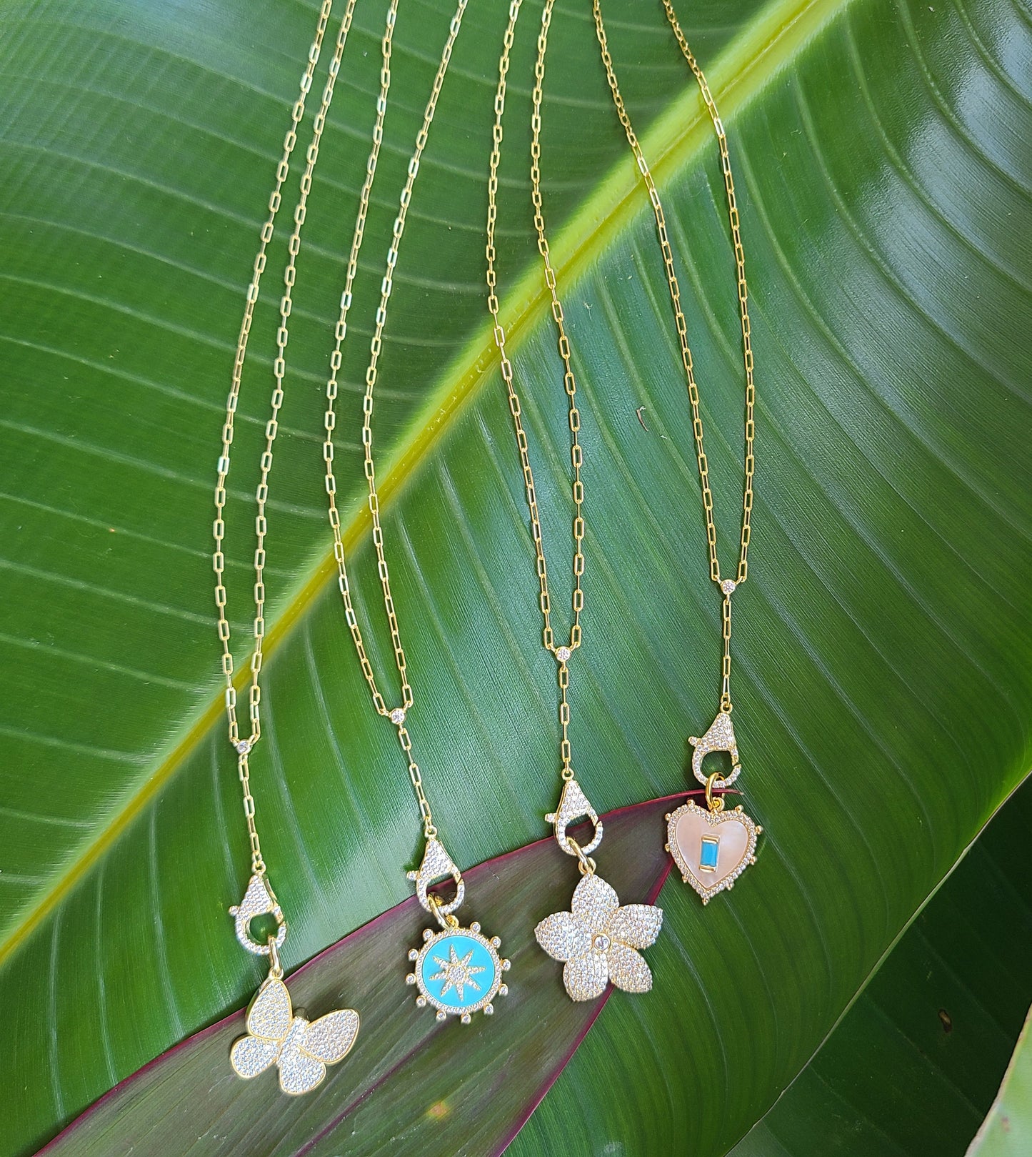 GOLD Y CHARM NECKLACE