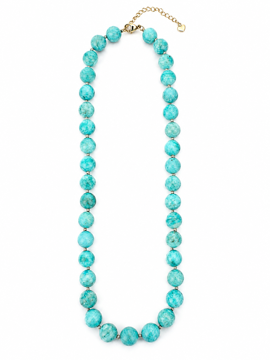 Gemstone Hand Knotted Gumball Necklace