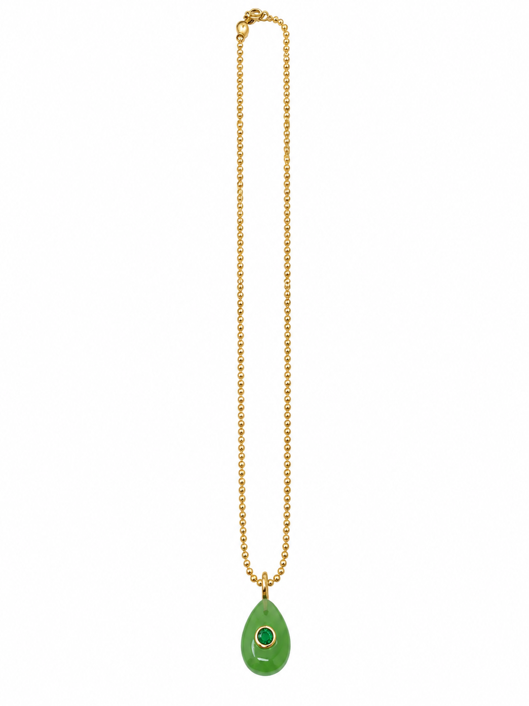 Gemstone Teardrop on Toilet Bowl Chain