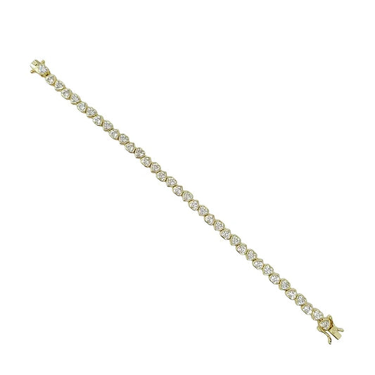 ALL HEARTS TENNIS BRACELET