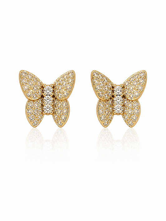 Butterfly Stud Earrings.