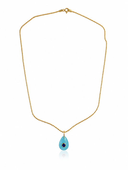 Gemstone Teardrop on Toilet Bowl Chain