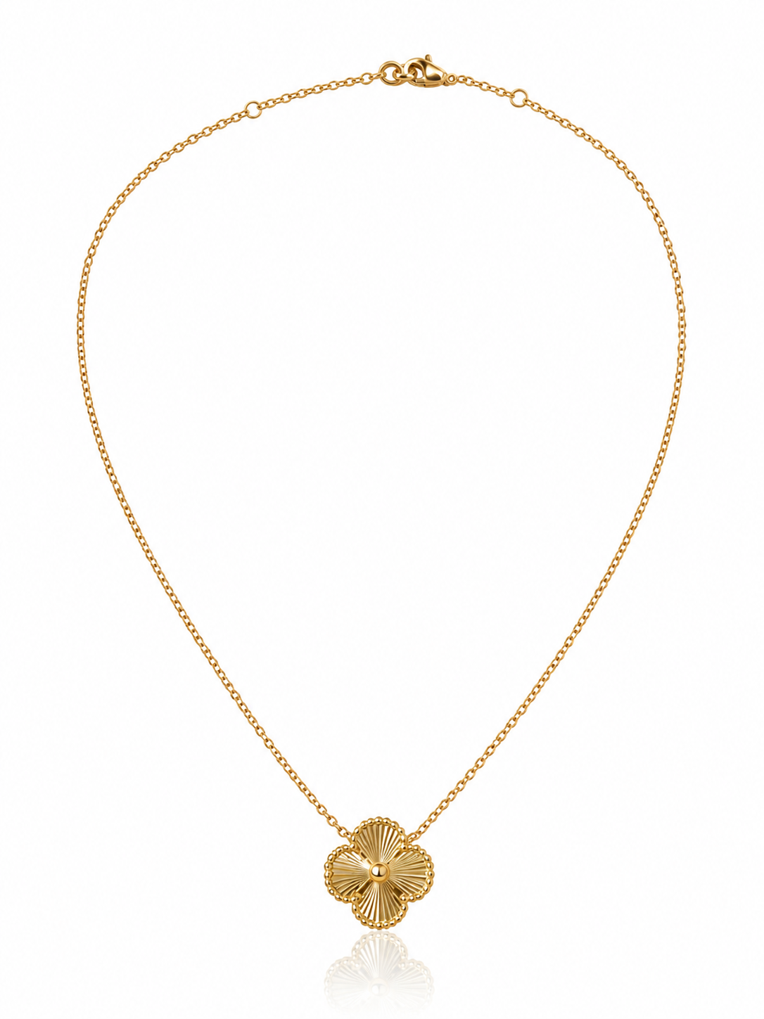 Gold Vermeil Quatrefoil Necklace