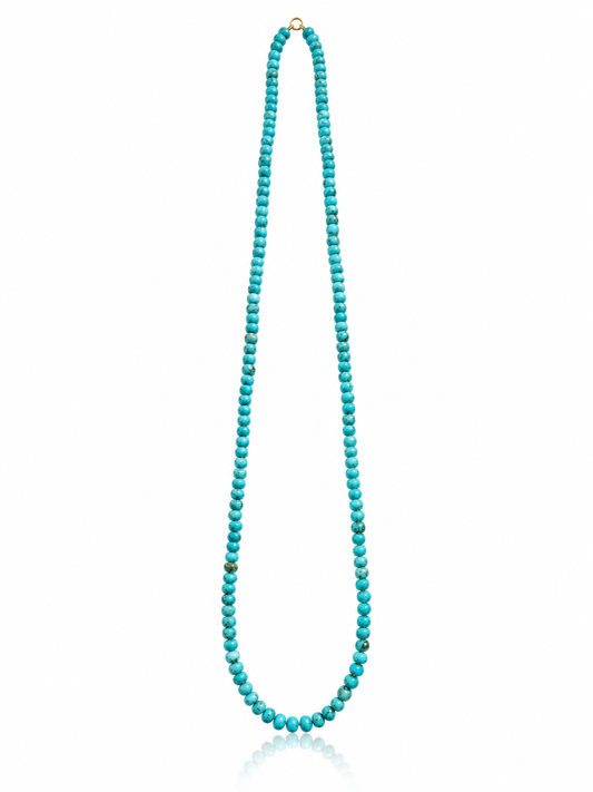 Knotted Gemstone Rondelle Necklace