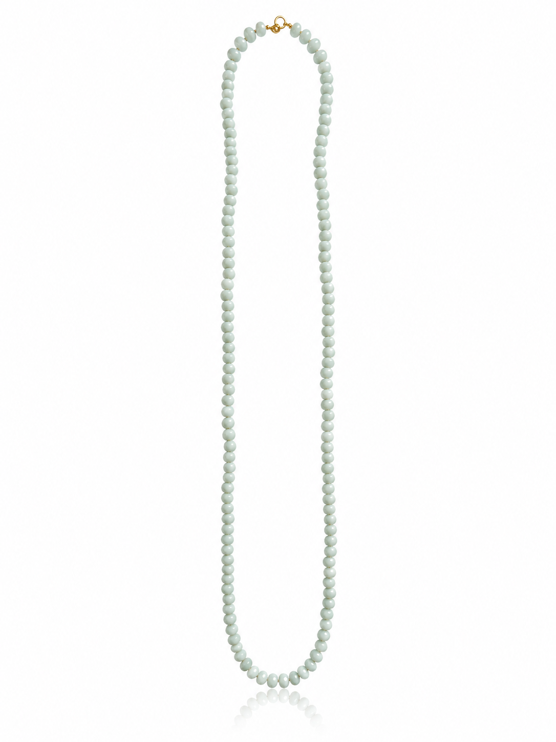 Knotted Gemstone Rondelle Necklace