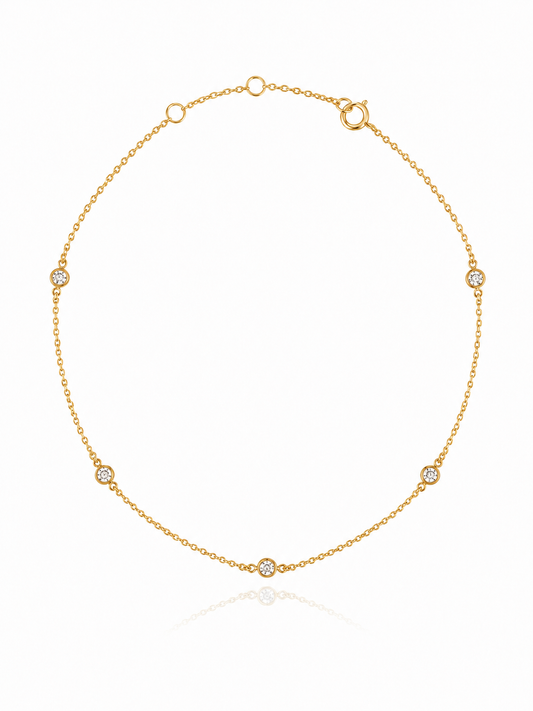 Diamond by Yard Anklet