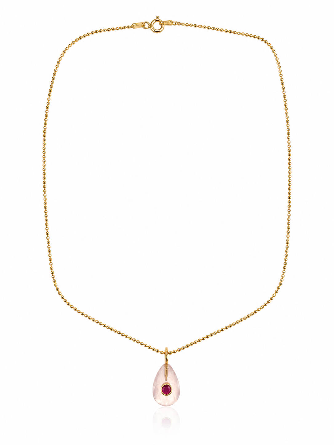 Gemstone Teardrop on Toilet Bowl Chain