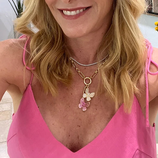 DUAL BUTTERFLY NECKLACE