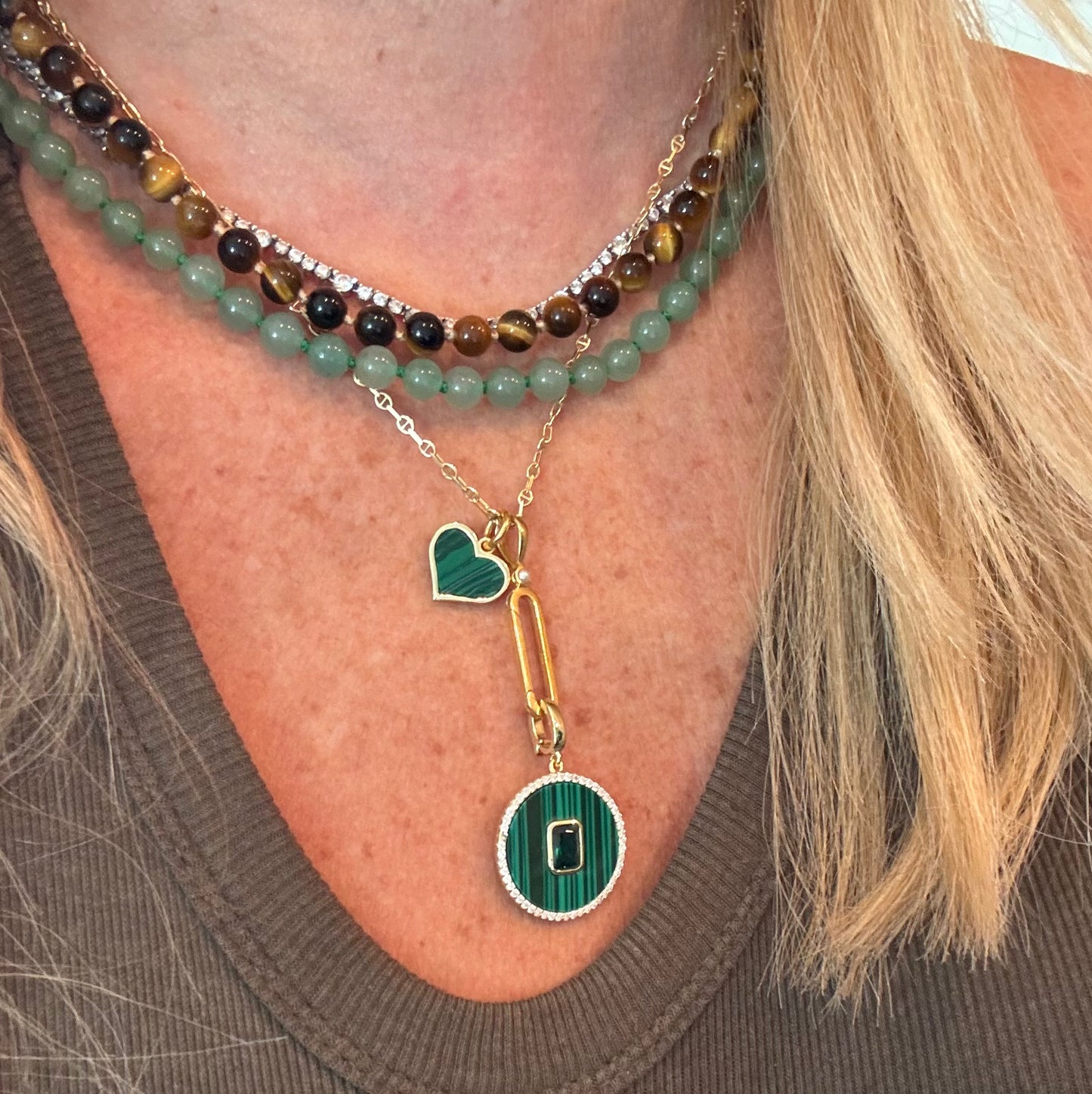 BEADED GEMSTONE NECKLACE