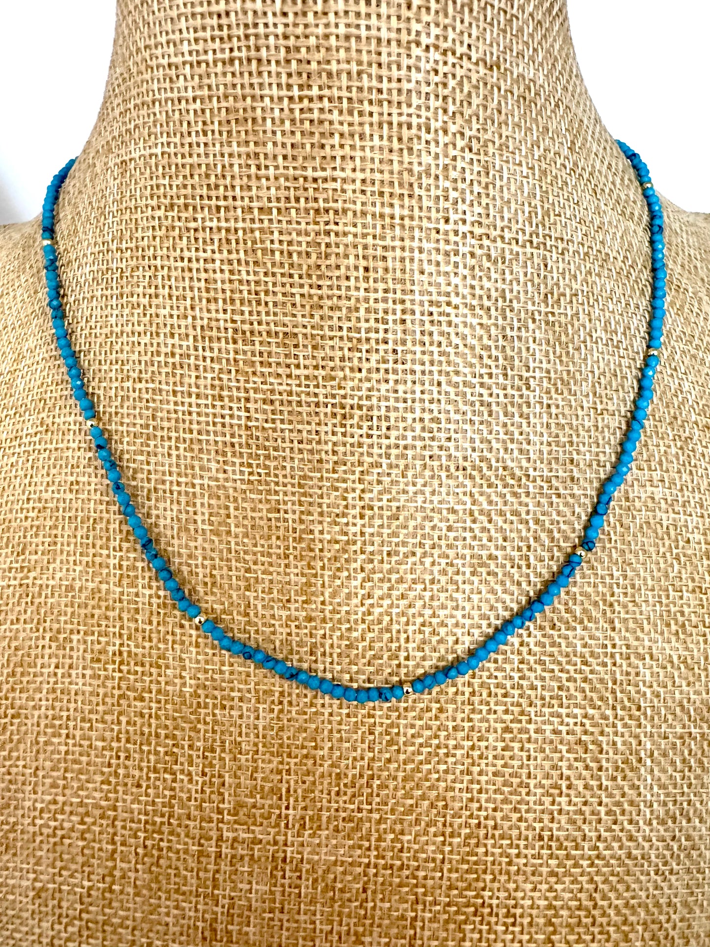 Semi Precious Necklace with Solitaire Pendant