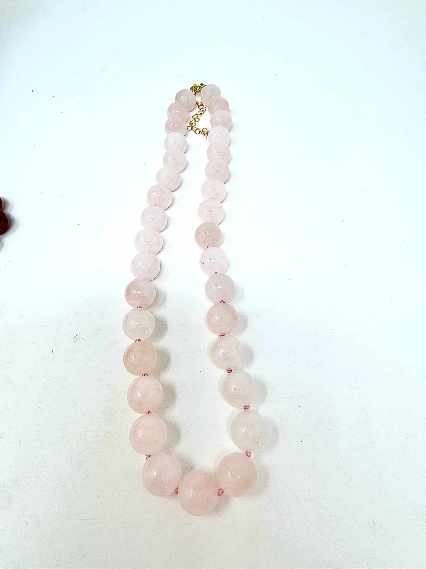 Gemstone Hand Knotted Gumball Necklace