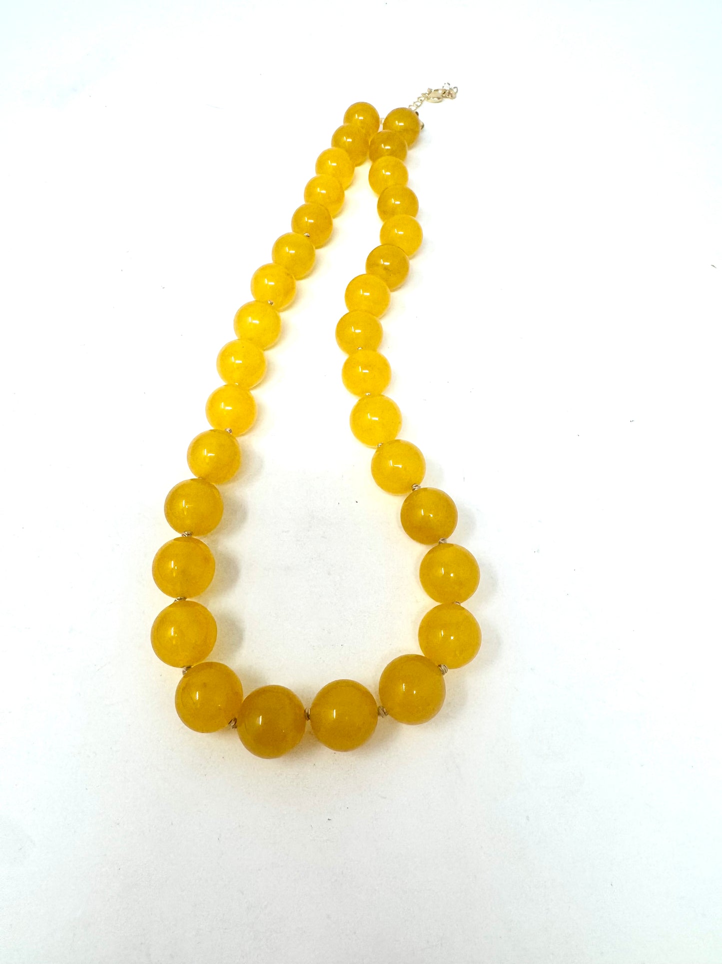Gemstone Hand Knotted Gumball Necklace