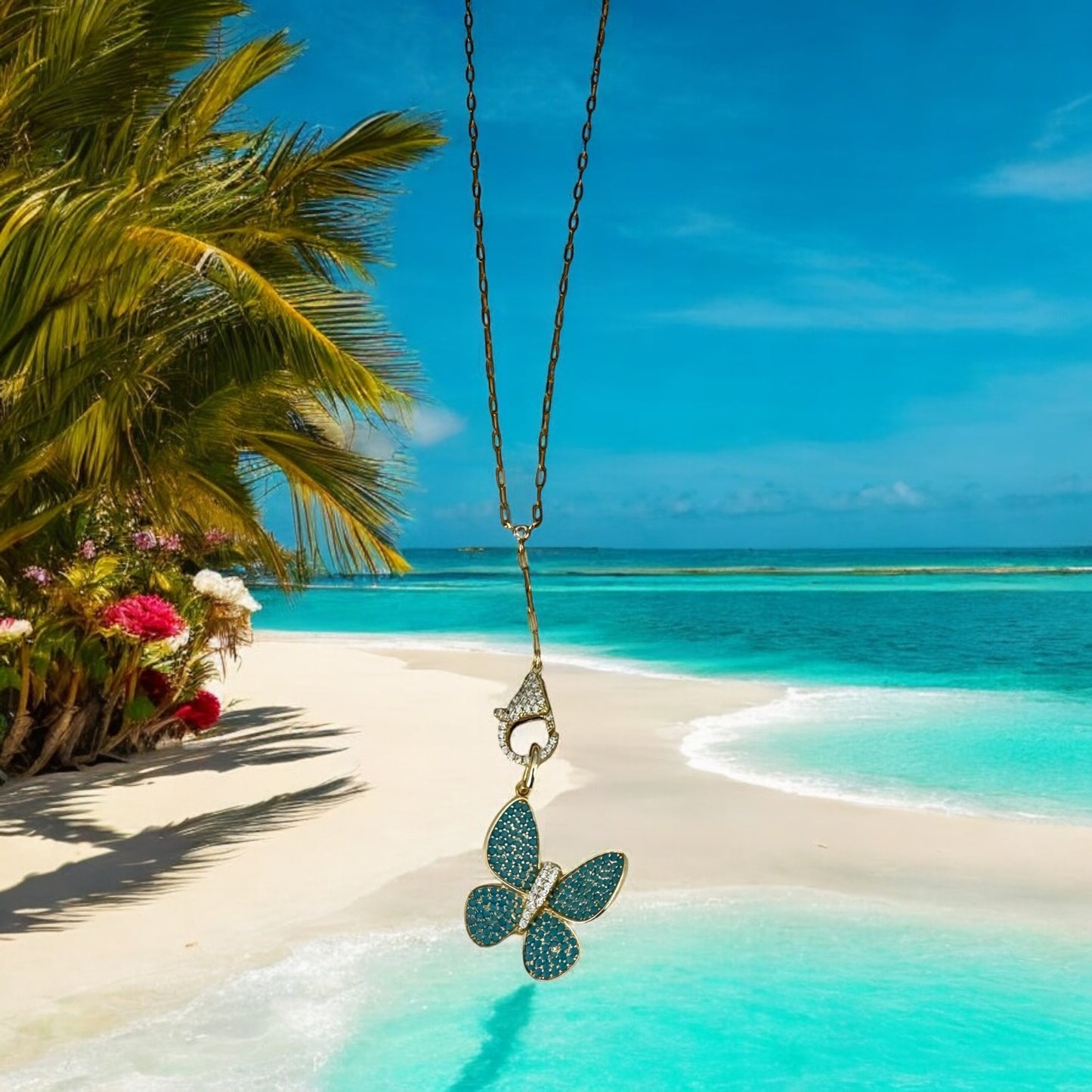 GOLD Y CHARM NECKLACE