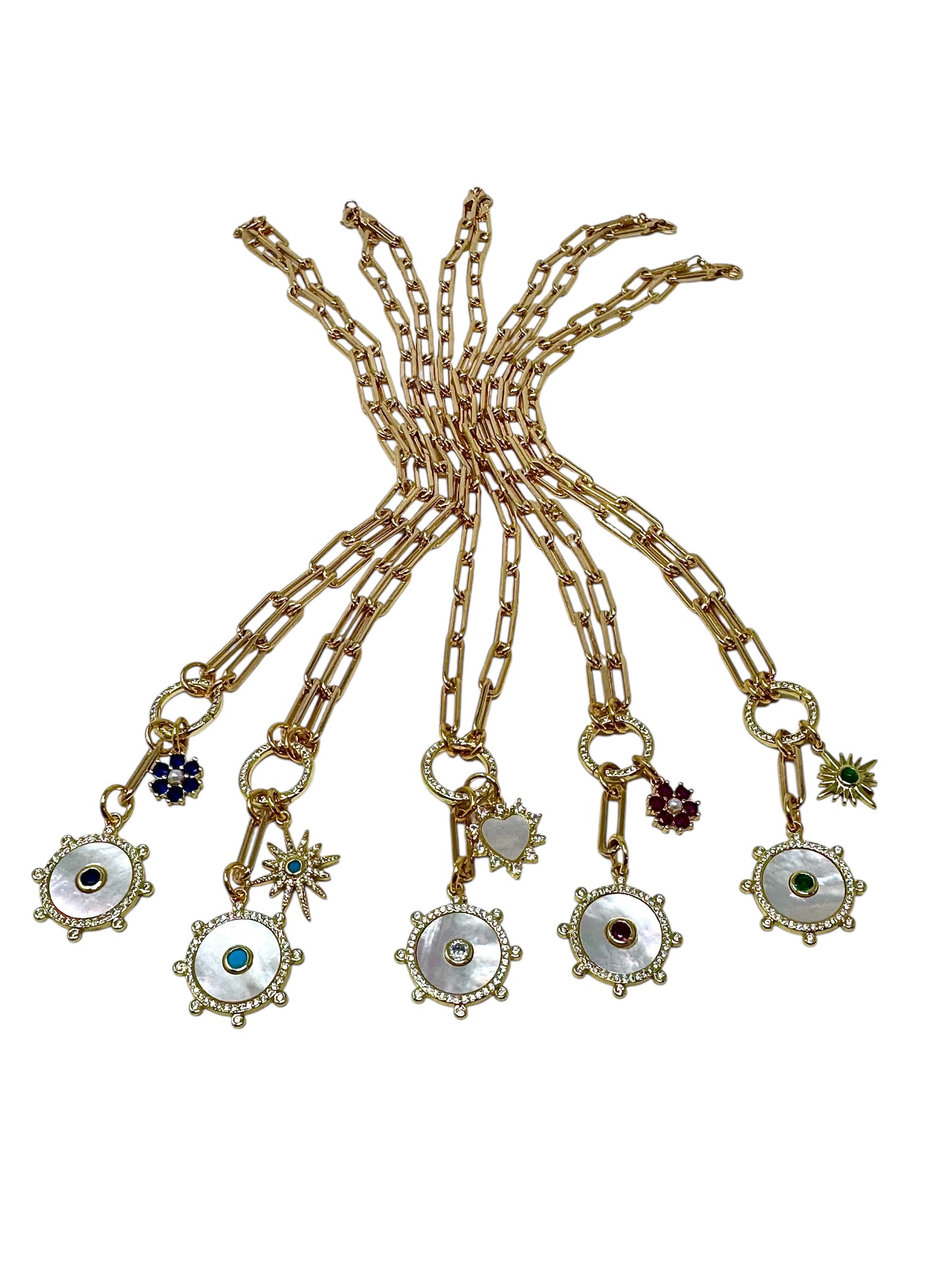 PAPERCLIP 2 CHARM NECKLACE