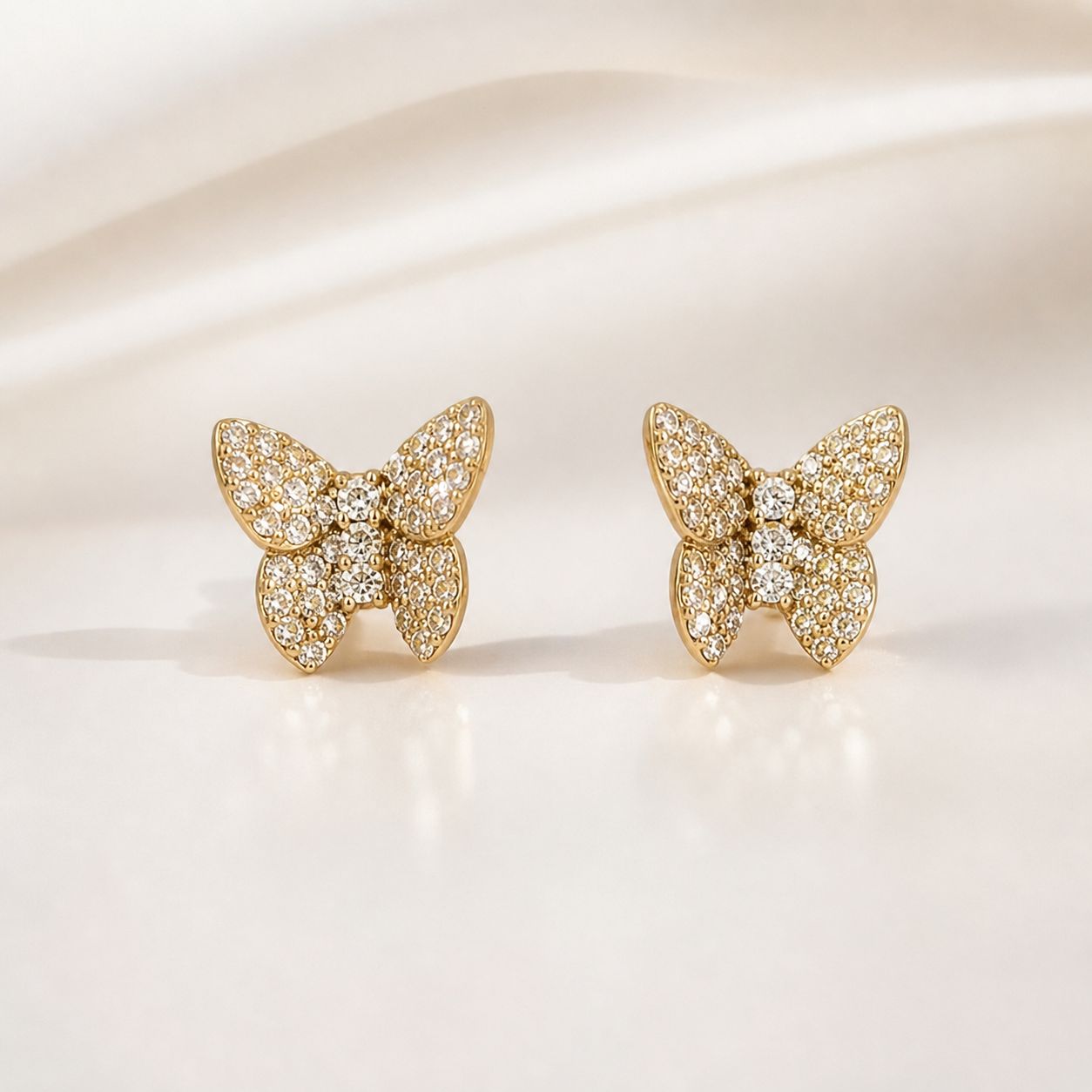 Butterfly Stud Earrings.
